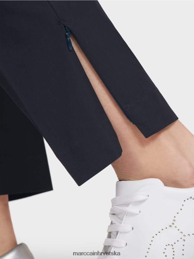 ponoćno plava Marc Cain hlače s patentnim zatvaračem na rubu odjeća 4D66P4597