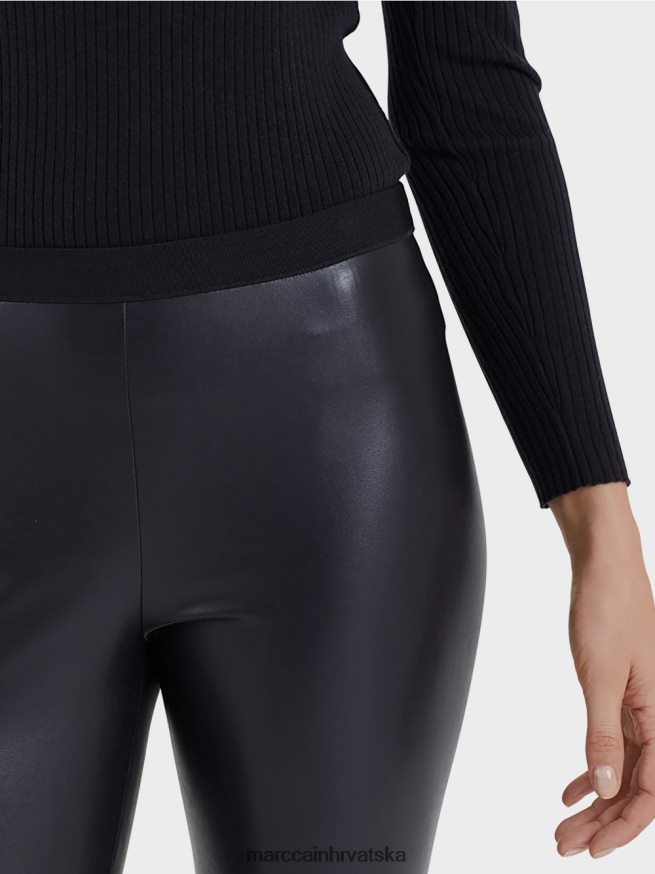 ponoćno plava Marc Cain tajice od umjetne kože odjeća 4D66P4744