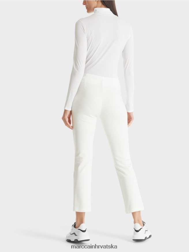 prljavo bijela Marc Cain rastezljive hlače s pasovima od užeta odjeća 4D66P4741