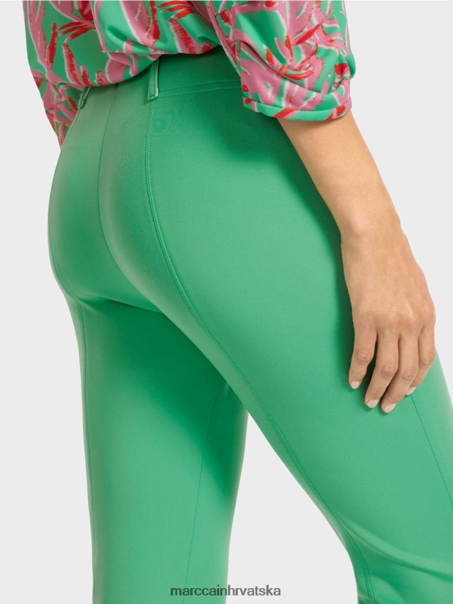 svijetli žad Marc Cain klasične hlače s prešanim naborima odjeća 4D66P4701