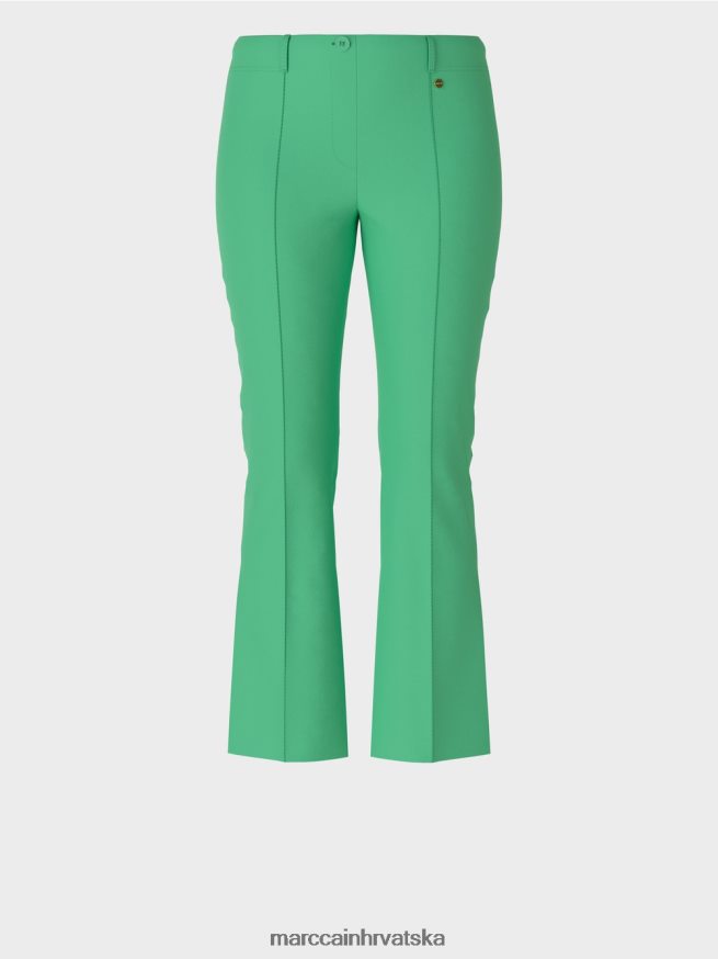 svijetli žad Marc Cain klasične hlače s prešanim naborima odjeća 4D66P4701