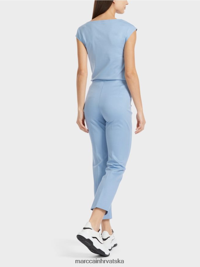 tamno ljetno nebo Marc Cain elegantne hlače od žerseja sydney odjeća 4D66P4594