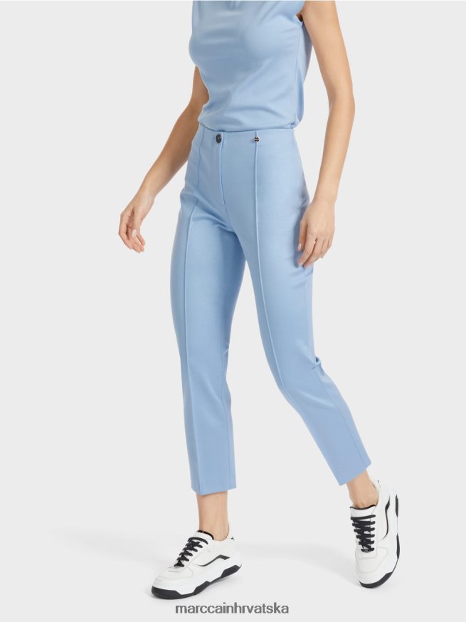 tamno ljetno nebo Marc Cain elegantne hlače od žerseja sydney odjeća 4D66P4594