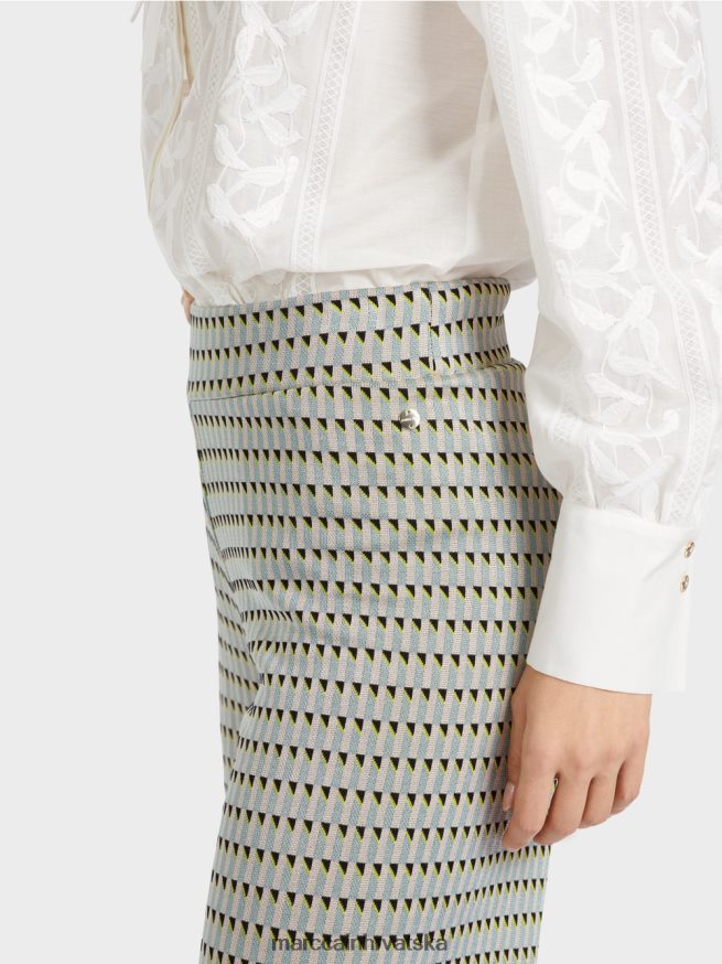 tamno nebesko plavo Marc Cain hlače pletene u njemačkoj odjeća 4D66P4585