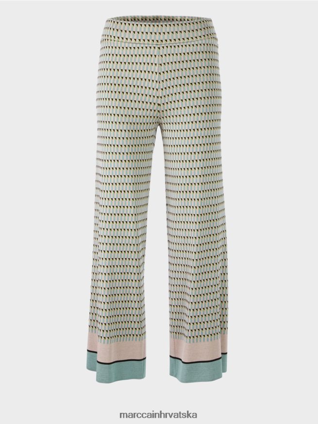 tamno nebesko plavo Marc Cain hlače pletene u njemačkoj odjeća 4D66P4585