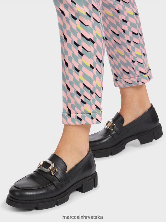 tamno nebesko plavo Marc Cain hlače sydney s grafičkim dizajnom odjeća 4D66P4589