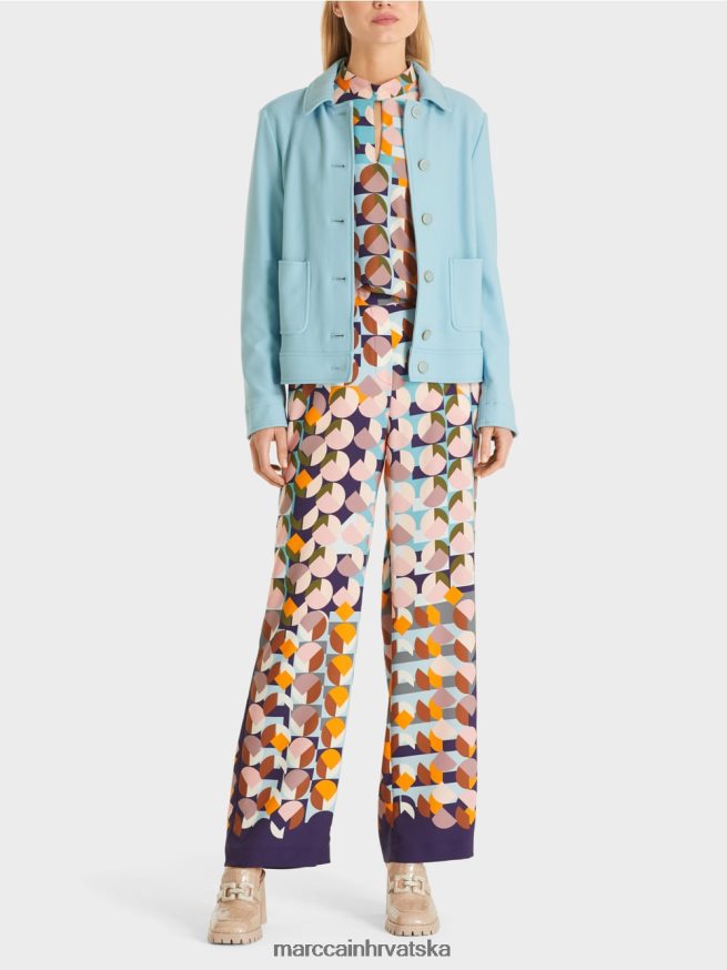 atmosferski plava Marc Cain kratka jakna u traper stilu odjeća 4D66P4443