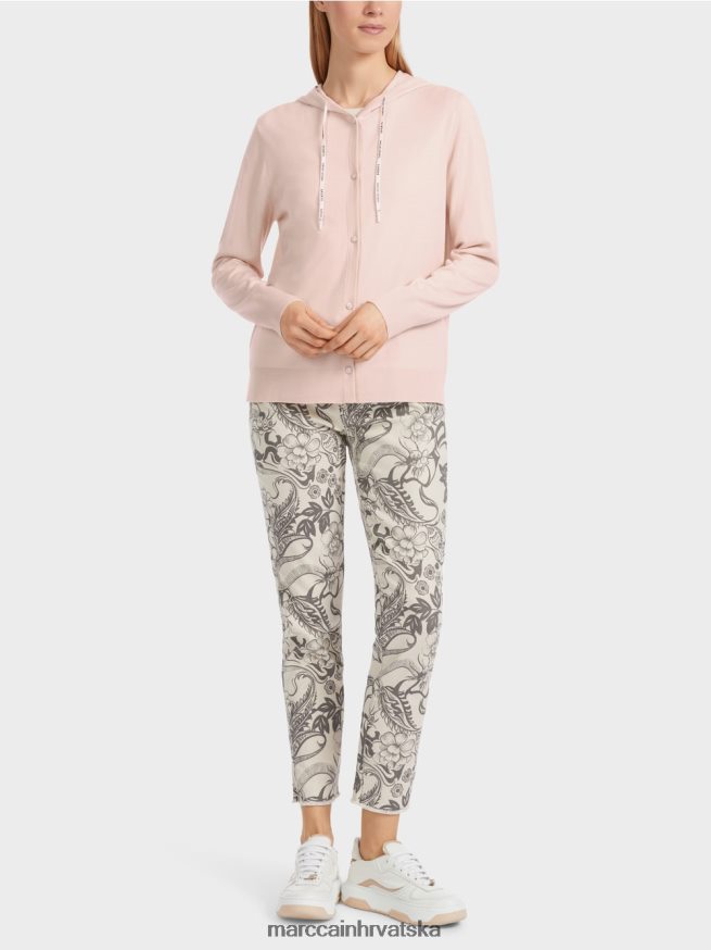 bademov cvijet Marc Cain promislimo zajedno" fino pleteni kardigan odjeća 4D66P4307