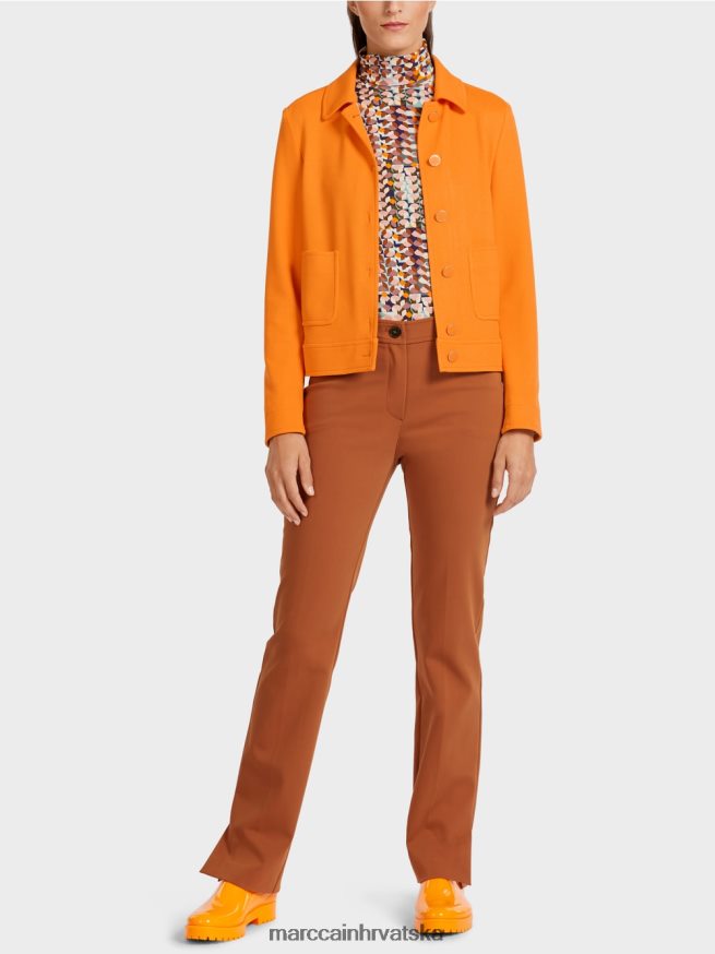 bistra narančasta Marc Cain kratka jakna u traper stilu odjeća 4D66P4441