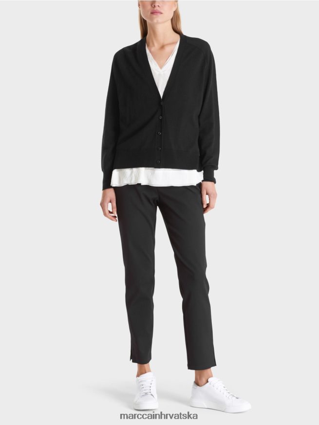 crno Marc Cain kardigan s raglan rukavima odjeća 4D66P4425
