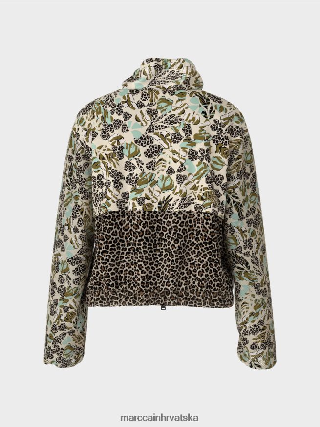 meki krovni prozor Marc Cain ženstvena jakna s patentnim zatvaračem mješavine uzoraka odjeća 4D66P4414