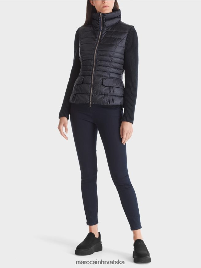 ponoćno plava Marc Cain prošiveni prsluk s donjom postavom odjeća 4D66P4453