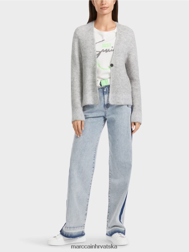 srebrno siva Marc Cain kardigan 100% proizveden u njemačkoj odjeća 4D66P4329