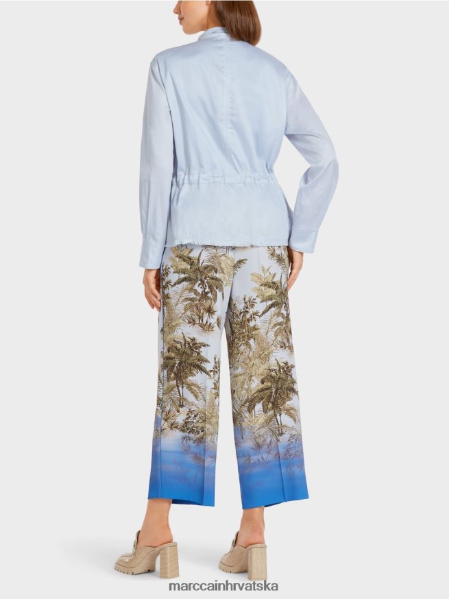 svijetlo puder plava Marc Cain ležerna vanjska jakna od pamuka odjeća 4D66P4395