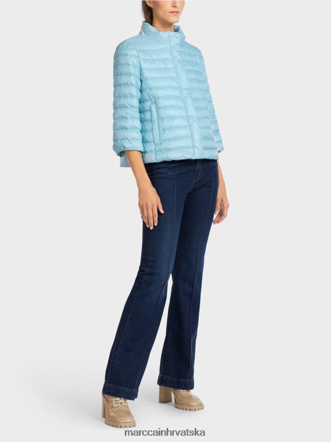 atmosferski plava Marc Cain prošivena jakna "rethink together". odjeća 4D66P4301