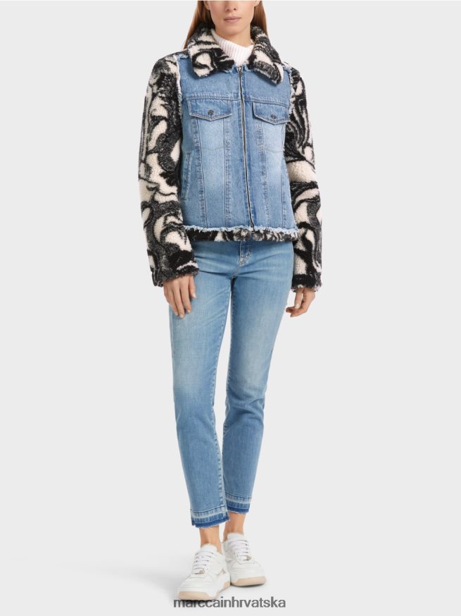 bademov cvijet Marc Cain vanjska plišana jakna s printom odjeća 4D66P4224