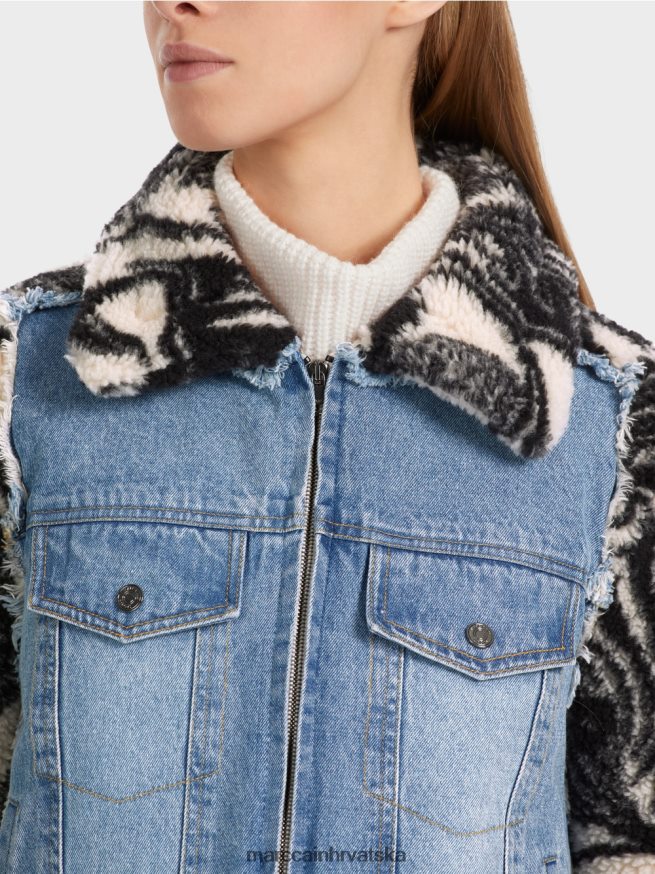 bademov cvijet Marc Cain vanjska plišana jakna s printom odjeća 4D66P4224