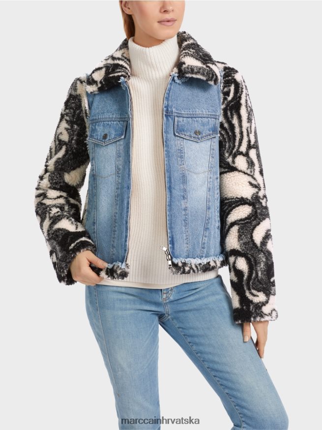 bademov cvijet Marc Cain vanjska plišana jakna s printom odjeća 4D66P4224