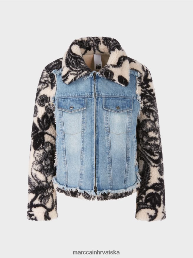 bademov cvijet Marc Cain vanjska plišana jakna s printom odjeća 4D66P4224