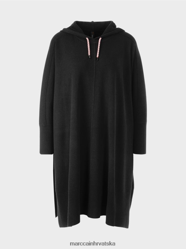 crno Marc Cain majica s kapuljačom 