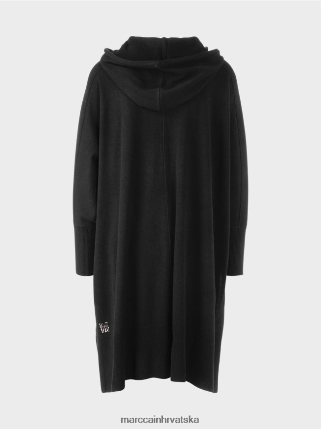 crno Marc Cain majica s kapuljačom 