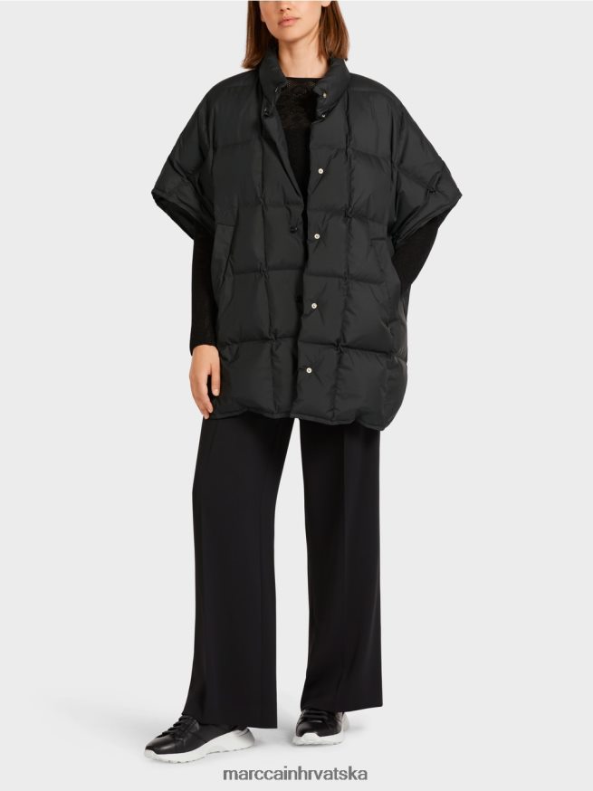 crno Marc Cain prošiveni prsluk odjeća 4D66P4292