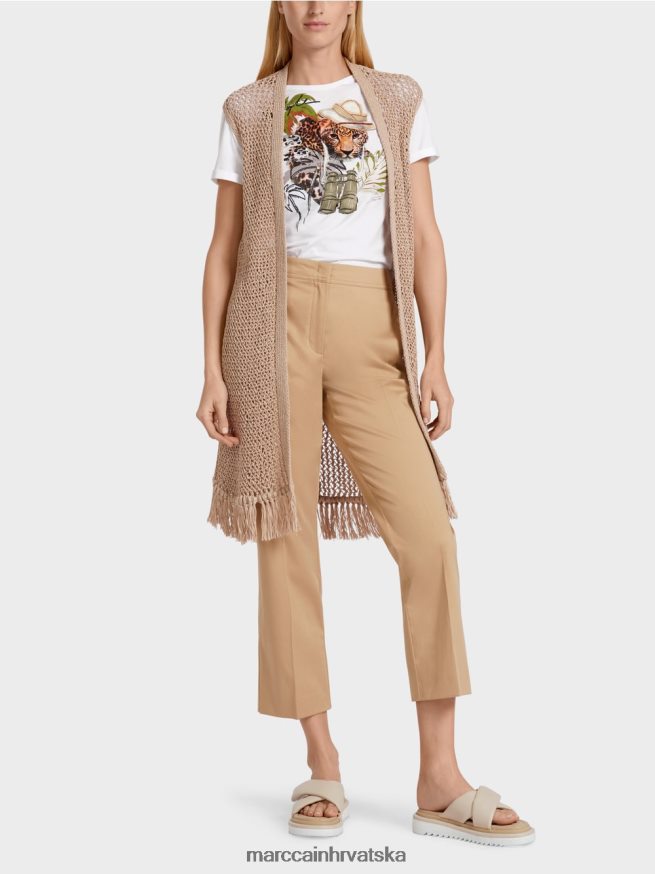 duboki pijesak Marc Cain "rethink together" pleteni prsluk odjeća 4D66P4271