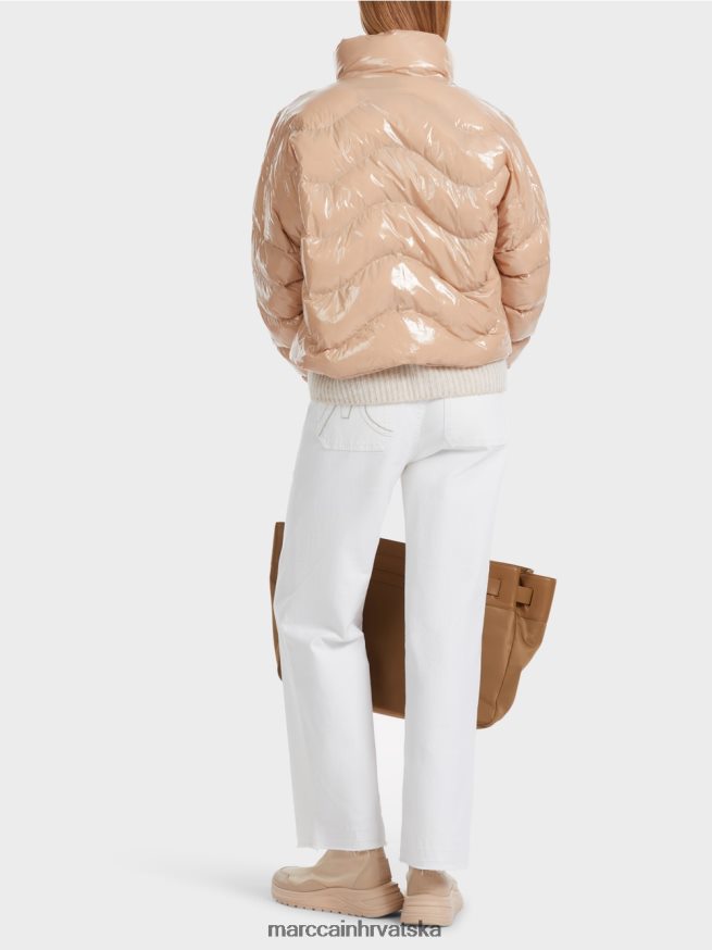 mekana glina smeđa Marc Cain prošivena jakna s tankim slojem od 3 m odjeća 4D66P4239