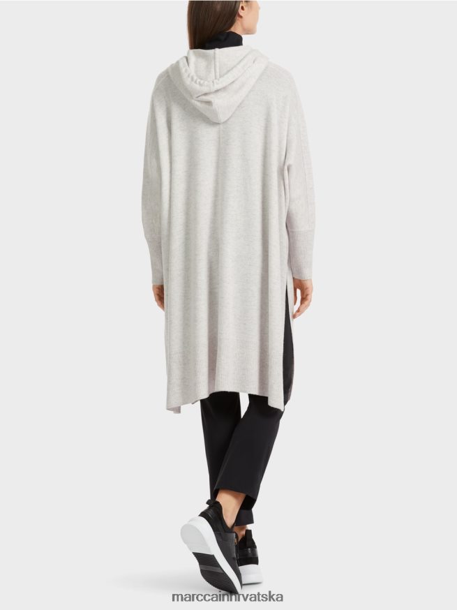 srebrno siva Marc Cain majica s kapuljačom 