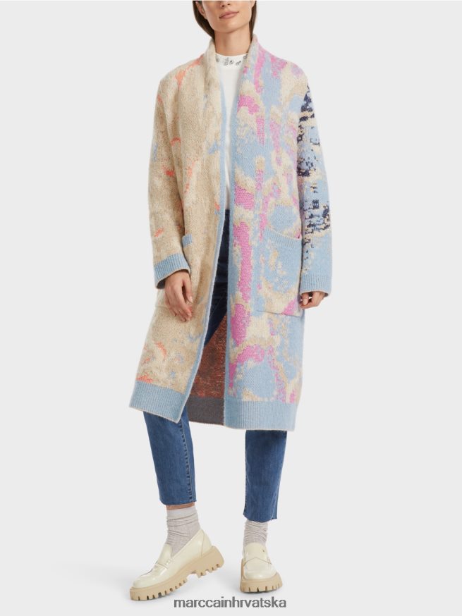 tamno ljetno nebo Marc Cain kaput pleten u njemačkoj odjeća 4D66P4246