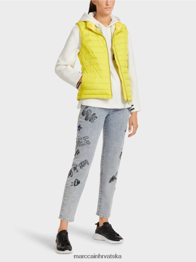 zeleni sumpor Marc Cain prsluk s izolacijom od 3 m tanke izolacije odjeća 4D66P4286