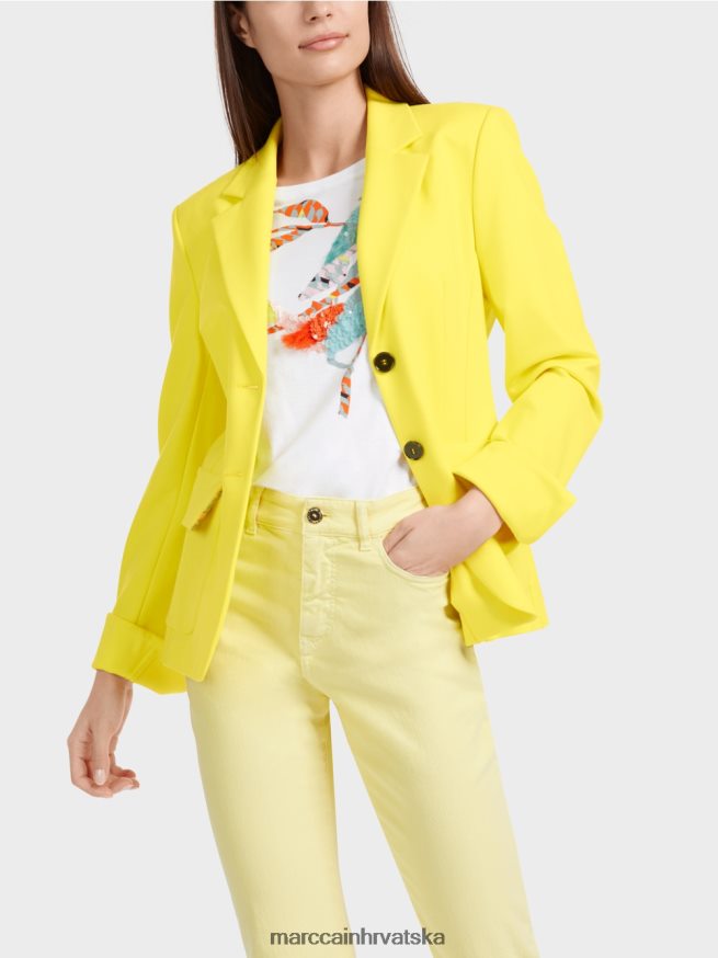 bijela Marc Cain majica s aplikacijom šarene ptice odjeća 4D66P41315