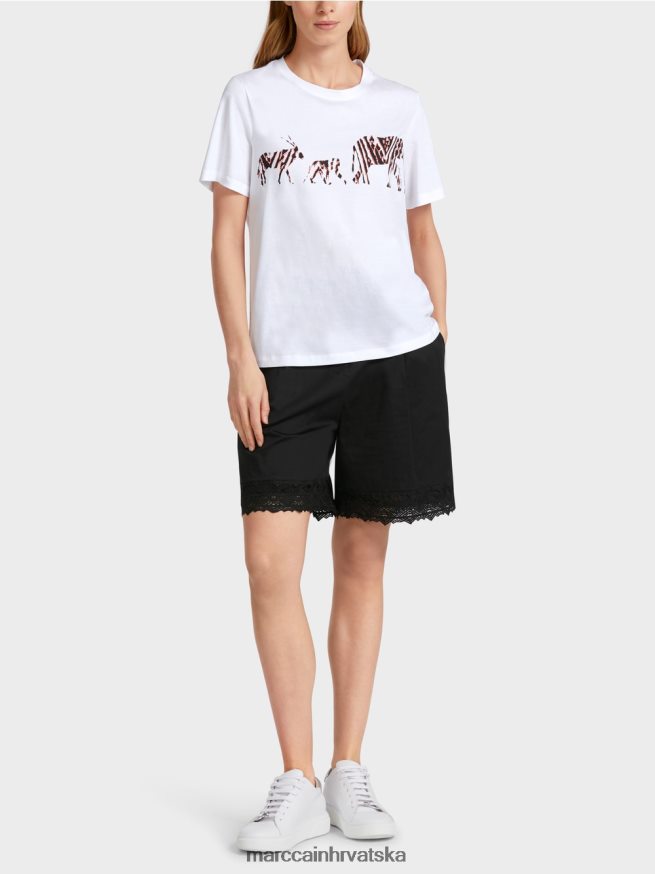 bijela Marc Cain "promislimo zajedno" vrh odjeća 4D66P41370