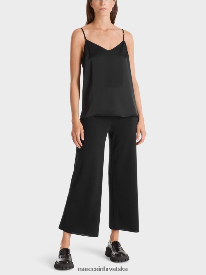 crno Marc Cain vrh s vitkim lancem odjeća 4D66P41248