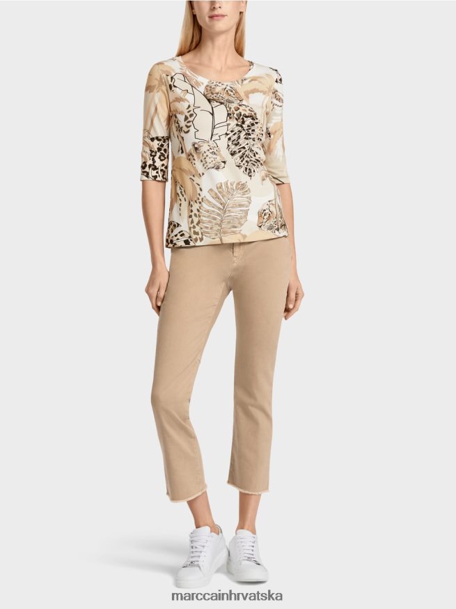 duboki pijesak Marc Cain majica s printom i 3/4 rukavima odjeća 4D66P41392