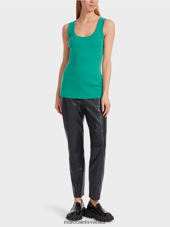 emajl Marc Cain pamučni rebrasti top bez rukava odjeća 4D66P41242