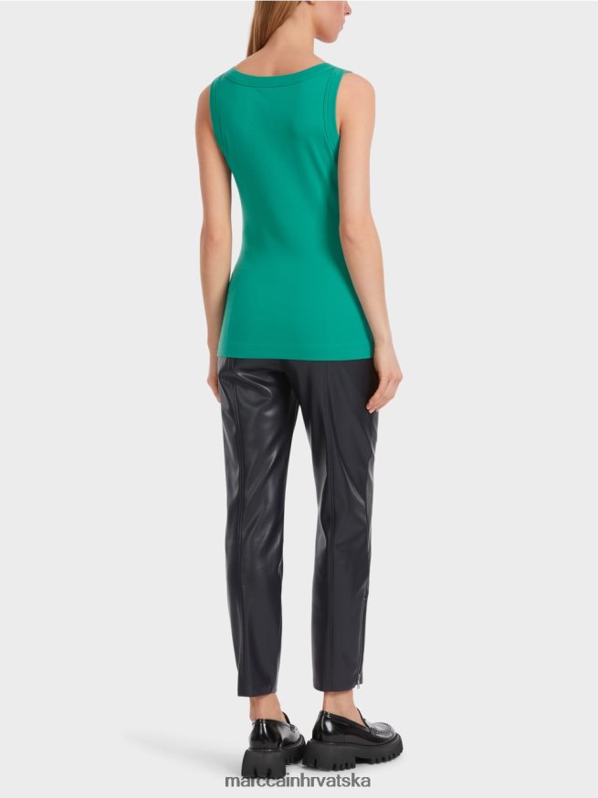emajl Marc Cain pamučni rebrasti top bez rukava odjeća 4D66P41242