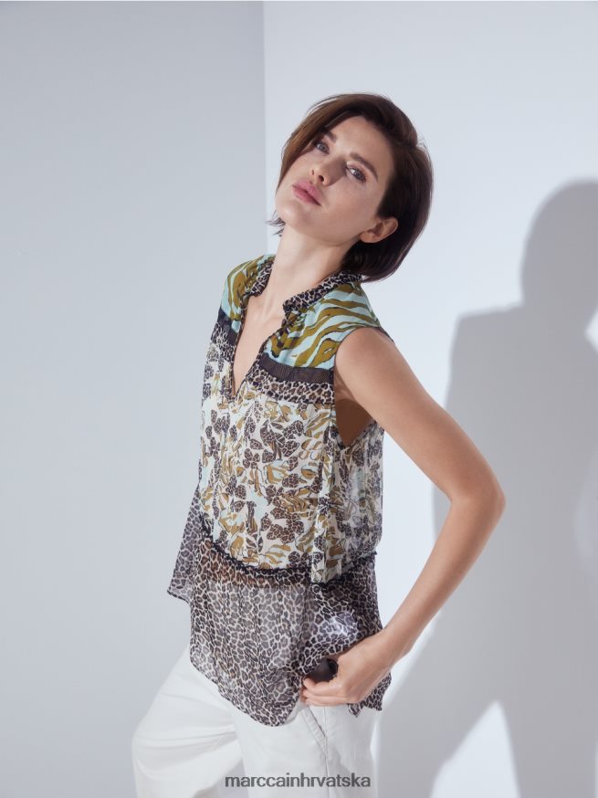 meki krovni prozor Marc Cain dugi gornji dio bez rukava odjeća 4D66P41429