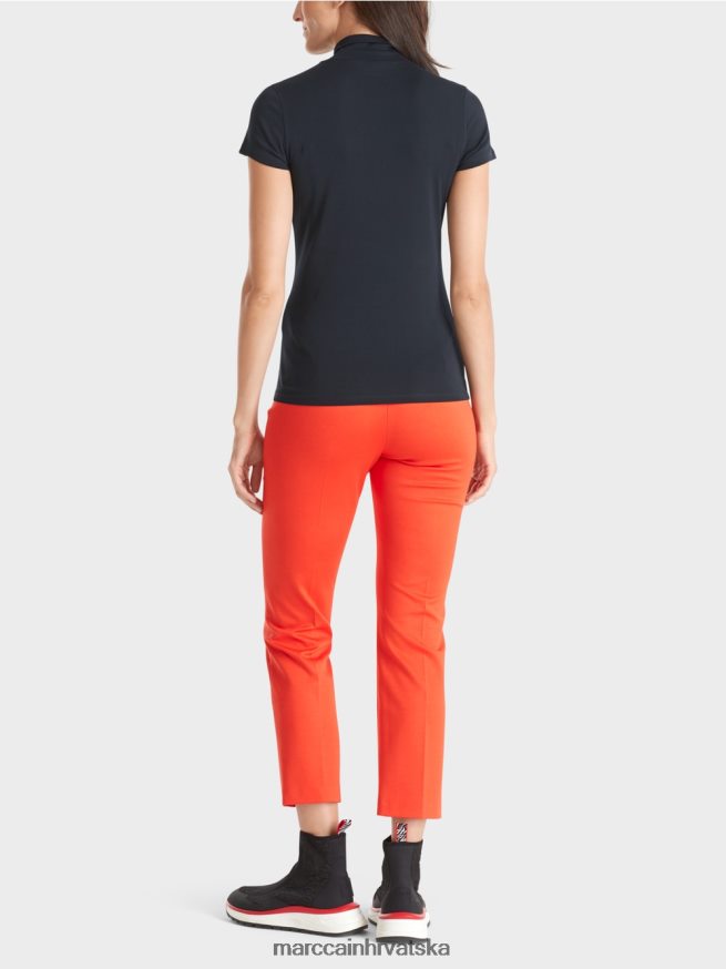 ponoćno plava Marc Cain majica s visokim ovratnikom odjeća 4D66P41346