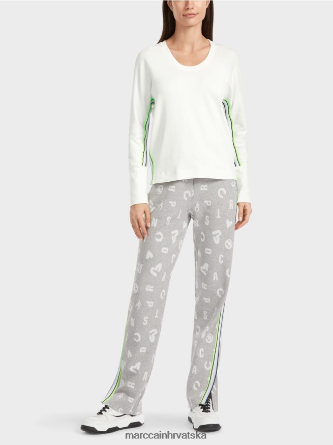 prljavo bijela Marc Cain majica u obliku kimona odjeća 4D66P41298