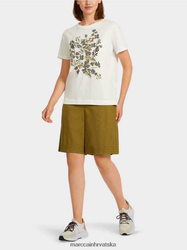 prljavo bijela Marc Cain "promislimo zajedno" vrh odjeća 4D66P41426