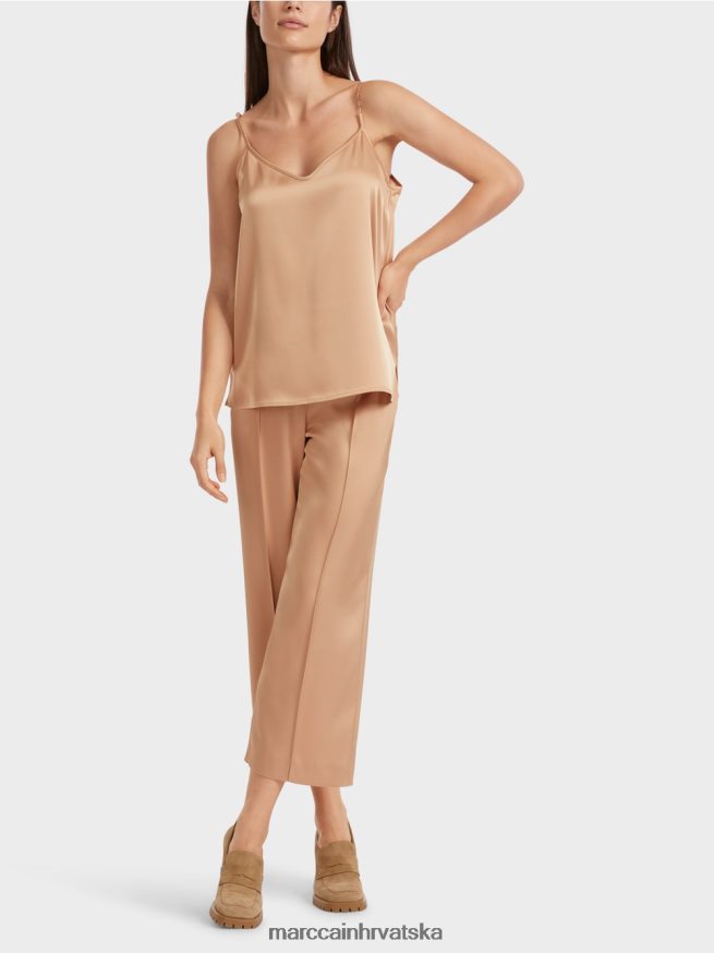 svijetle karamele Marc Cain vrh s vitkim lancem odjeća 4D66P41290