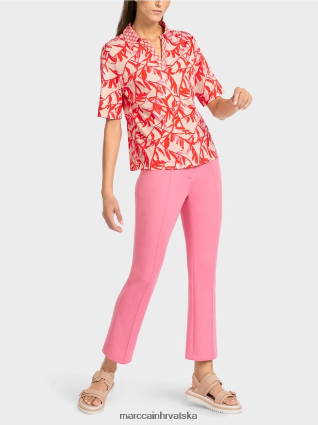 svijetli ten Marc Cain polo majica s mješavinom uzoraka odjeća 4D66P41421