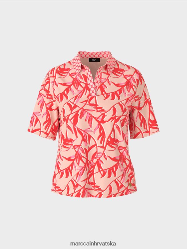 svijetli ten Marc Cain polo majica s mješavinom uzoraka odjeća 4D66P41421