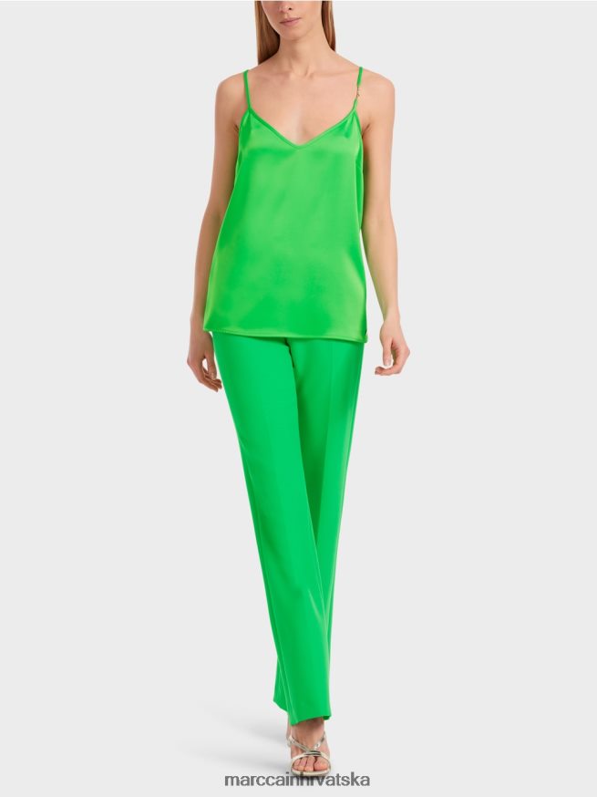 tamno zelena jabuka Marc Cain vrh s vitkim lancem odjeća 4D66P41246