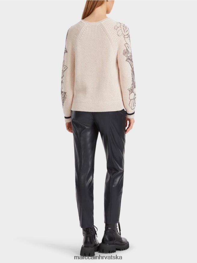 bademov cvijet Marc Cain pulover s printom - pleten u njemačkoj odjeća 4D66P41063