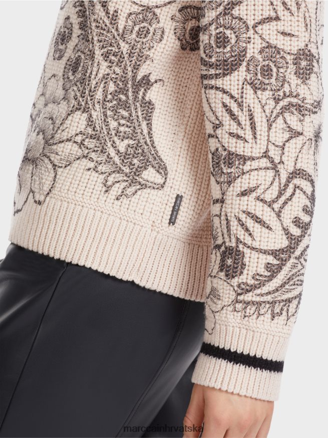 bademov cvijet Marc Cain pulover s printom - pleten u njemačkoj odjeća 4D66P41063