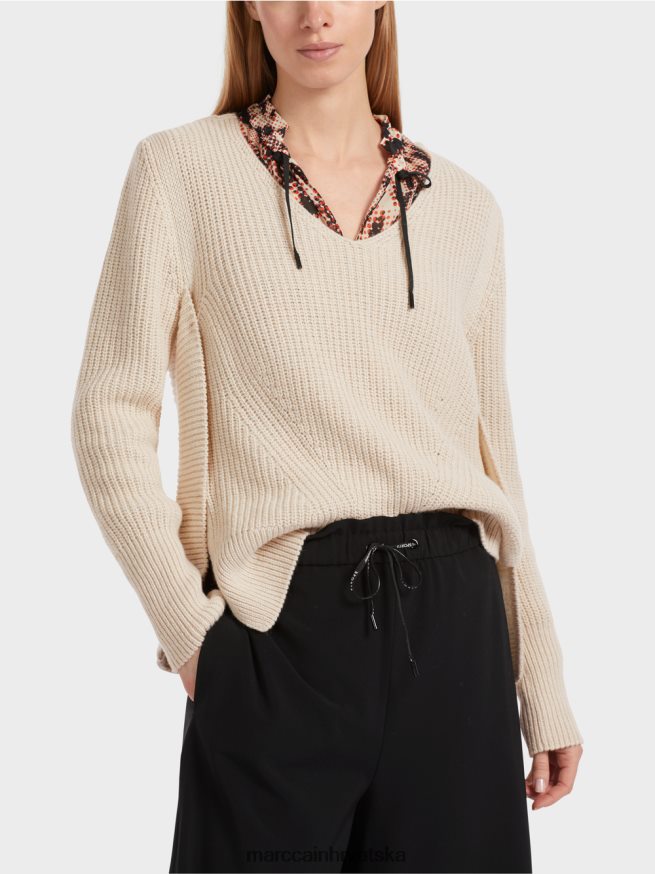 bademovo mlijeko Marc Cain vuneni džemper pleten u Njemačkoj odjeća 4D66P41046