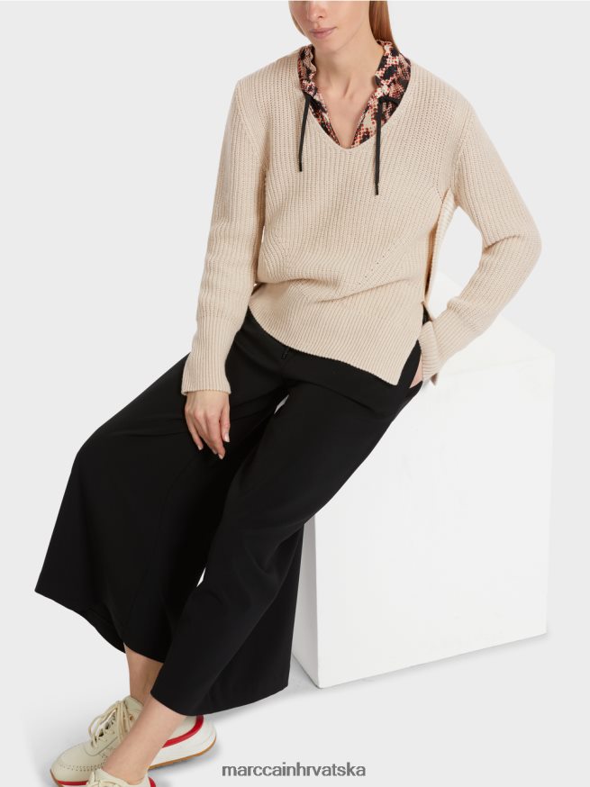 bademovo mlijeko Marc Cain vuneni džemper pleten u Njemačkoj odjeća 4D66P41046