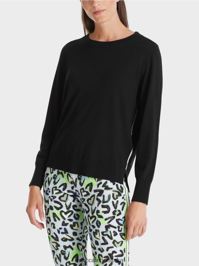 crno Marc Cain fino pleteni džemper 